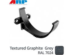 150mm (6")Half Round Cast Aluminium Gutter Fascia Bracket - Textured Graphite Grey RAL 7024 