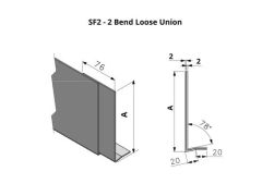 201-300mm SF2 Profile Skyline Aluminium Fascia - Loose Union Clip 