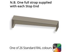 182mm Aluminium Sloping Coping (Suitable for 91-120mm Wall) - Left-hand Stop End - Powder Coated Colour TBC