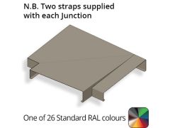 182mm Aluminium Sloping Coping (Suitable for 91-120mm Wall) - Right-hand T Junction - Powder Coated Colour TBC