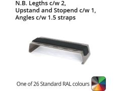 212mm Wide Aluminium Coping Fixing Strap -wall thickness 121-180mm - PPC TBC 