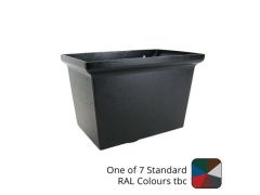 300mm Large Rectangular Cast Aluminium Rectangular Hopper Head - 63mm (2.5") Outlet - One of 7 Standard RAL Colours TBC