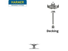 34-46mm Harmer Modulock Non-Combustible Pedestal with Self leveling head for Timber Decking