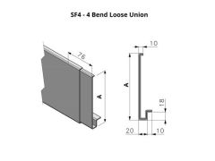 353-452mm SF4 Profile Skyline Aluminium Fascia - Loose Union