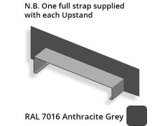 422mm  Aluminium Sloping Coping (Suitable for 331-360mm Wall) - Left-hand Upstand - RAL 7016 Anthracite Grey