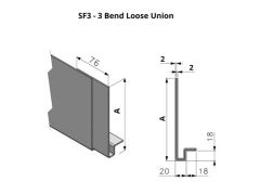 501-600mm SF3 Profile Skyline Aluminium Fascia - Loose Union Clip