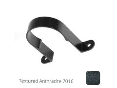 63mm (2.5") Aluminium Downpipe Clip - Textured Anthracite Grey RAL 7016