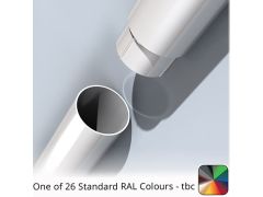 63mm (2.5") Flushjoint Aluminium Downpipe 3m long - One of 26 Standard Matt RAL colours TBC 