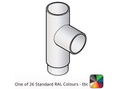 63mm (2.5") Flushjoint Aluminium Downpipe 92.5 Degree Branch - One of 26 Standard Matt RAL colours TBC 