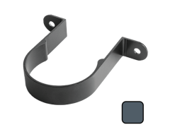 63mm (2.5") Swaged Aluminium Downpipe Clip - RAL 7016M Anthracite Grey 