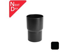 63mm (2.5") Swaged Aluminium Downpipe Loose Connector - RAL 9005m Matt Black 