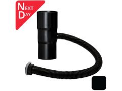 63mm (2.5") Swaged Aluminium Rainwater Divertors - RAL 9005M Matt Black   -  From Rainclear Systems -  for next day delivery from stock