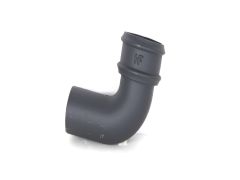 65mm (2.5") Hargreaves Foundry Cast Iron Round Downpipe 92.5 degree Bend without Ears - Primed