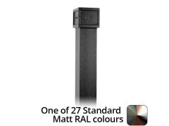 100 x 75mm (4"x3") x 2m Cast Aluminium Downpipe with  Non-eared Socket - One of 26 Standard Matt RAL colours TBC