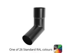 63mm (2.5") Round Swaged and Mitred Aluminium Downpipe 112 Degree Bend without Ears - One of 26 Standard Matt RAL colours TBC- Manufactured by Alumasc - buy online from Rainclear Systems