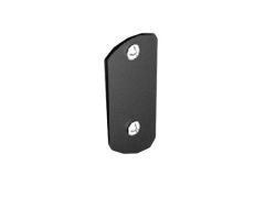 76mm Swaged Aluminium Square ACCESS pipe PLATE PPC - Matt Black