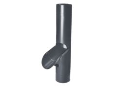 80mm Anthracite Grey Coated Galvanised Steel Access Pipe