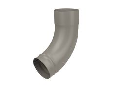 80mm Dusty Grey Galvanised Steel Downpipe Shoe