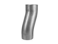 80mm Natural Zinc Downpipe 2-part Offset - up to 700mm Projection