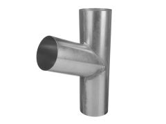 80mm Galvanised Steel Downpipe 70Ã‚Âº Branch