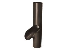 80mm Sepia Brown Coated Galvanised Steel Access Pipe