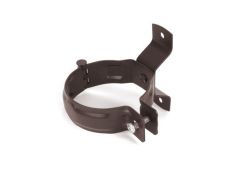 80mm Sepia Brown Galvanised Steel Downpipe Bracket