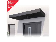 BS250 Aluminium Canopy - 250x90cm plus LED light - No internal drainage - RAL7016 Anthracite Grey