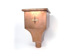 Copper Hopper Head 250w x 250d x 390h with 80mm Outlet