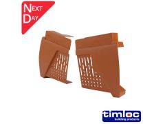 Dry Fix Verge for Profiled Tile Eaves Closer L&R Pair - Terracotta 