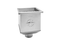 Galvanised Steel Hopper Head 230w x 230d x 300h with 100mm Outlet