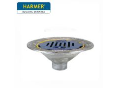 Harmer AV200T-F Aluminium Flat Grate Flat Roof Outlet with Vertical 2"BSPT Thread