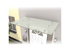 HD Stainless Steel LT Canopy 160x90x16cm - Opaque Glass 8mm