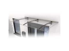 L200 PT Shield Canopy Secco 200 x 90 x 22cm - 3mm Clear Acrylic Top and RAL7016 Aluminium Support Arm