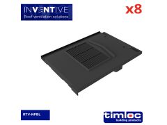 Non-Profile Tile Vent Black - pack of 8