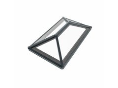 Rainclear roof lantern to suit finished external kerb size 2500 x 1500mm - 7016M Anthracite Grey frame with soft tone neutral double glazed glass