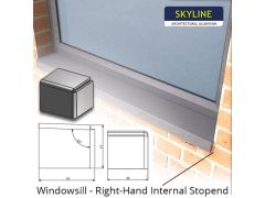 75x2x30mm Skyline Aluminium Windowsill Channel - 3mtr Length - One of 26 Standard RAL Colours TBC