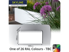 Skyline Aluminium Planter 400w x 500h x 1m - One of 26 Standard Matt RAL colours TBC - Buy online from Rainclear Systems