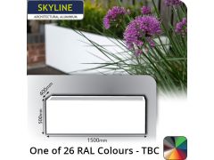 Skyline Aluminium Planter 400w x 500h x 1.5m - One of 26 Standard Matt RAL colours TBC - Buy online from Rainclear Systems