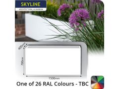 Skyline Aluminium Planter 400w x 700h x 1.5m - One of 26 Standard Matt RAL colours TBC - Buy online from Rainclear Systems