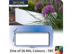 Skyline Aluminium Planter 1500x500x500(h)mm - One of 26 Standard Matt RAL colours TBC