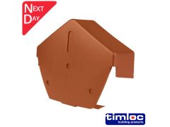 Universal Dry Fix Angled Ridge End Cap - Terracotta 