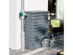 Wall Charcoal 300ltr water tank 118h x 80w x 40d with Chrome Tap