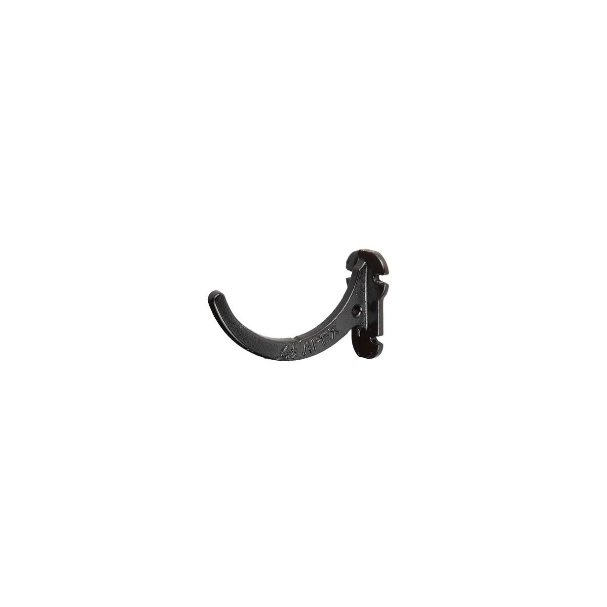 Black Half Round Cast Iron Fascia Bracket 100mm (4