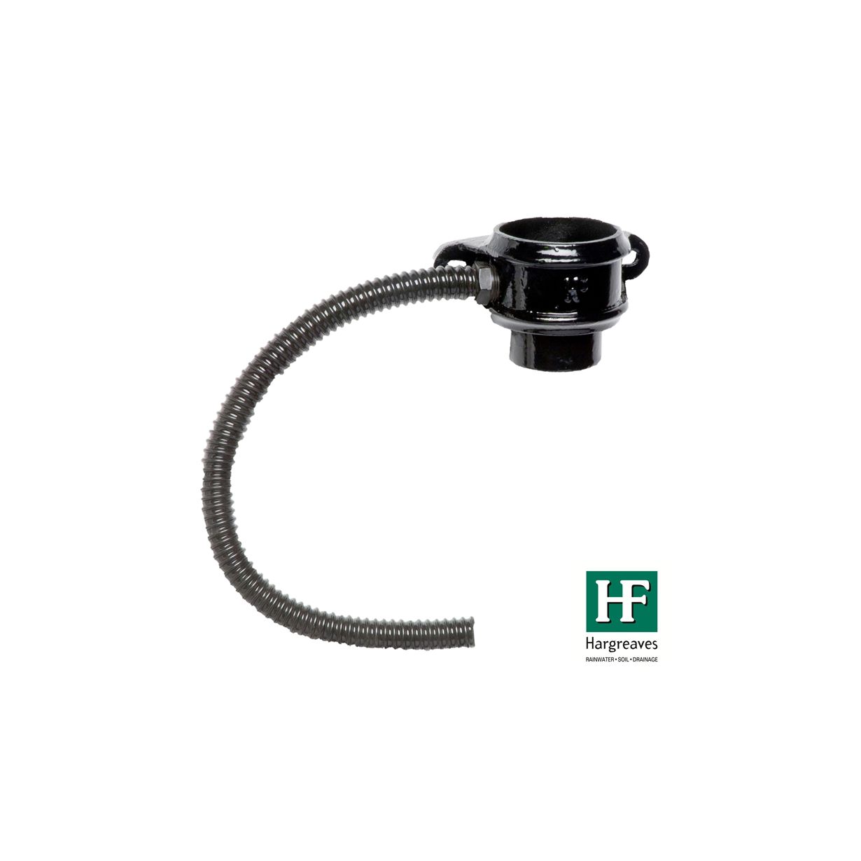 100mm 4 Hargreaves Foundry Cast Iron Round Downpipe Rainwater Divertor With Ears Left 9076