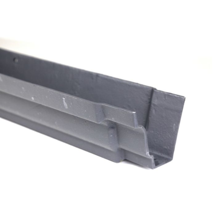 100 x 75mm (4"x3") Hargreaves Foundry Cast Iron G46 Moulded Gutter - 1.83m (6ft) - Primed