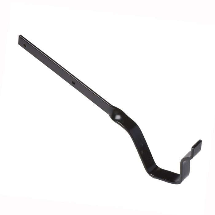 125 x 100mm (5"x4") Hargreaves Foundry G46 Moulded Gutter Galv Side-fix Bracket - Pre-Painted Black