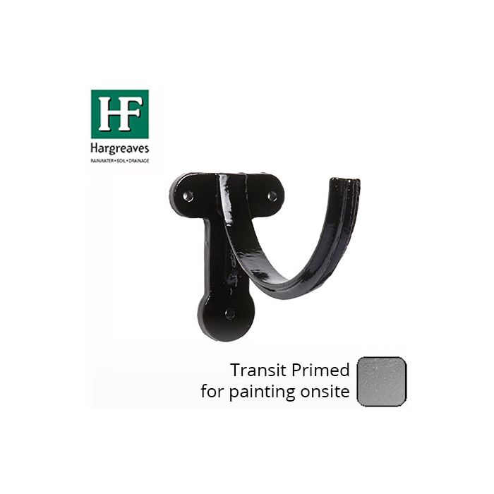 100x75mm Primed Cast Iron Deep HR Fascia Bracket - Primed