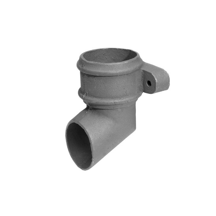 100mm (4") Cast Iron Downpipe Eared Shoe - Primed