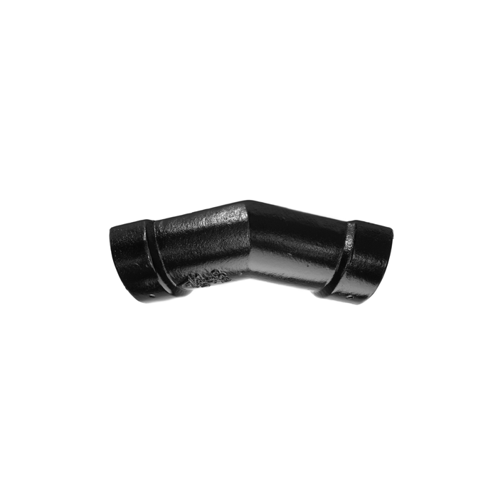 100mm (4") Half Round Cast Iron 135 degree Gutter Angle - Black