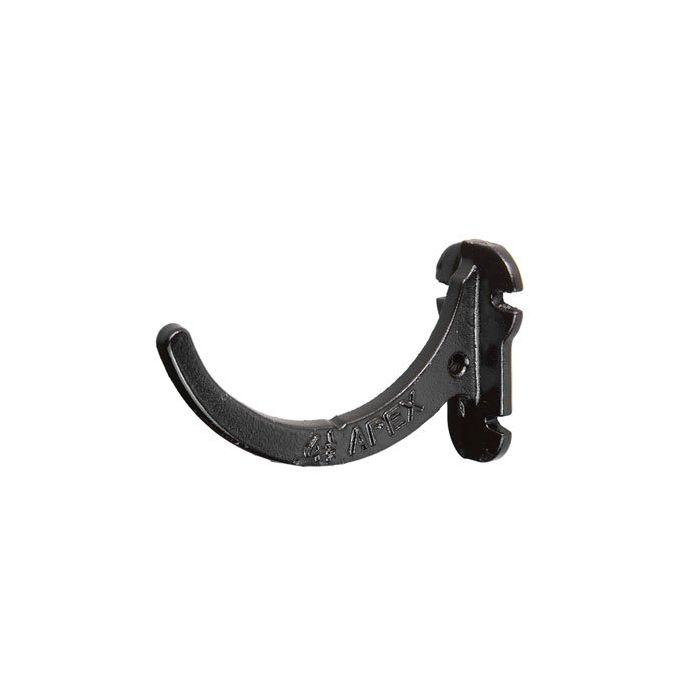 100mm (4") Half Round Cast Iron Fascia Bracket - Black